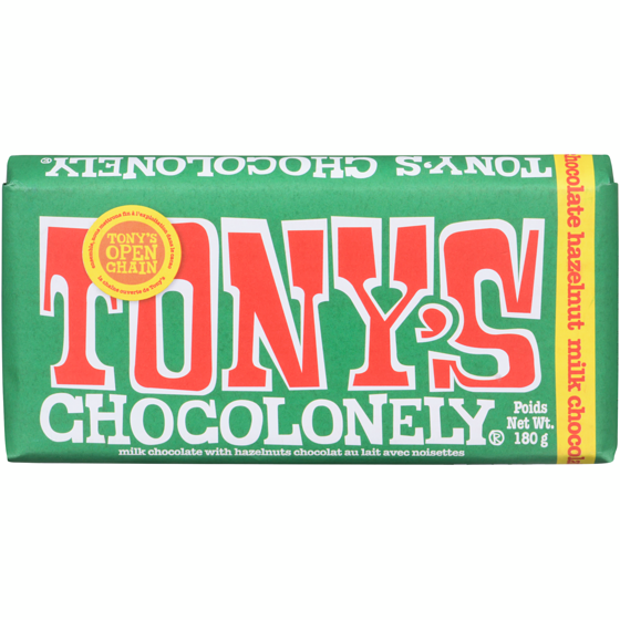 Tony's Chocolonely Milk Chocolate With Hazelnuts 180 g, $4.72/100g