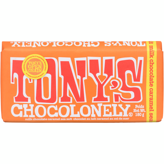 Tony's Chocolonely Milk Chocolate Caramel Sea Salt 180 g, $4.72/100g