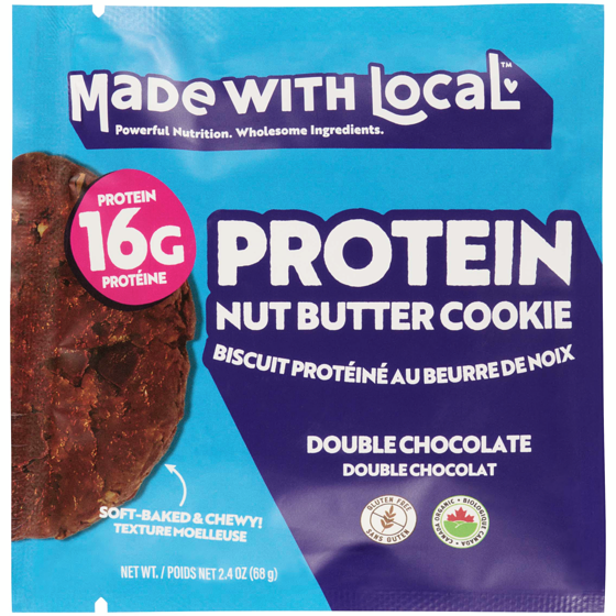 Made with Local Protein Nut Butter Cookie Double Chocolate 68 g, $5.13/100g