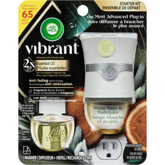 Air Wick Scented Oil - Kit - Pulse Vibrant™ - White Sage And Mahogany 23.9 ml, $54.35/100ml