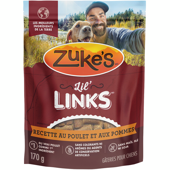 ZUKES Zuke's  gâteries d'entraînement à la recette de poulet et de pommes, gâteries pour chiens 170 g, 5,29 $/100g
