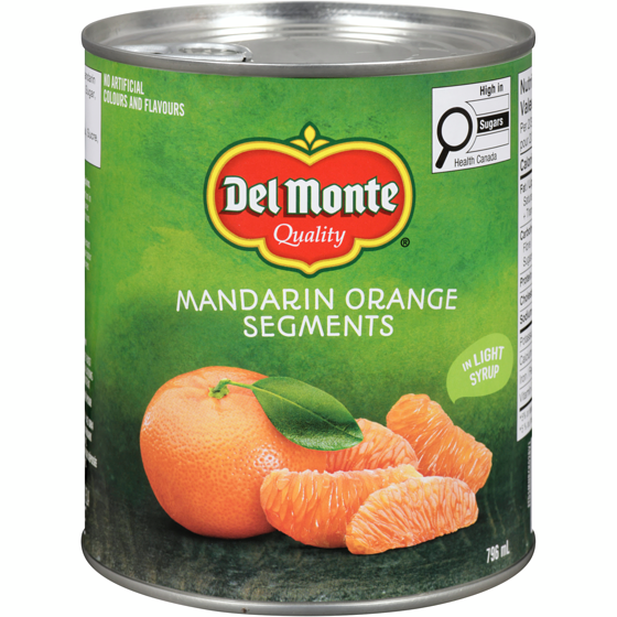 Del Monte Mandarin Orange Segments In Light Syrup 796 ml, $0.75/100ml