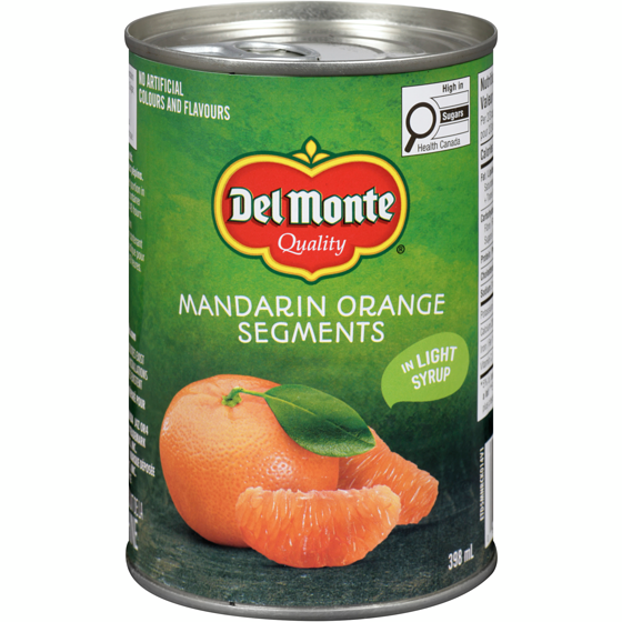 Del Monte Mandarin Orange Segments In Light Syrup 398 ml, $0.95/100ml