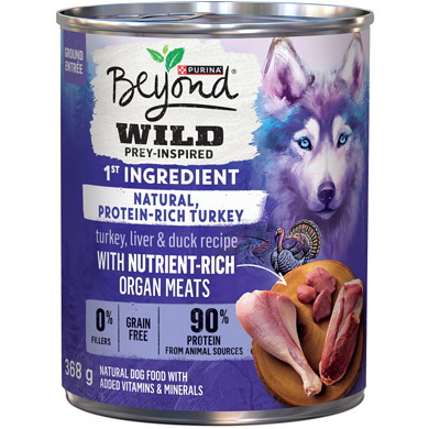 Purina Beyond Wild Turkey, Liver & Duck Recipe, Wet Dog Food 368 g, $0.89/100g