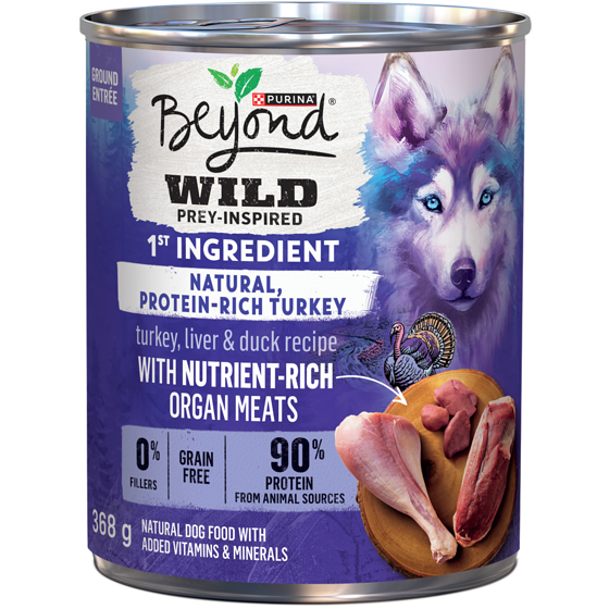 Purina Beyond Wild Turkey, Liver & Duck Recipe, Wet Dog Food 368 g, $0.89/100g