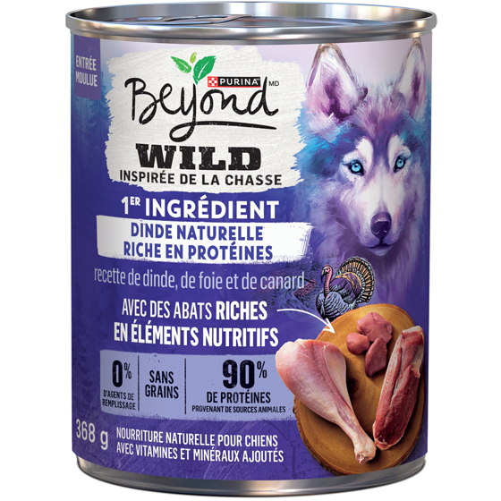 Purina Beyond wild recette de dinde, foie et canard, nourriture humide pour chiens 368 g, 0,89 $/100g