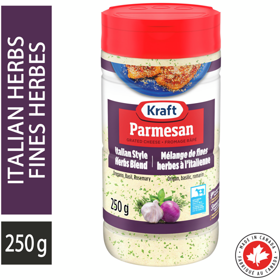 Kraft Italian Style Grated Parmesan Cheese 250G 0.25 kg, $4.20/100g