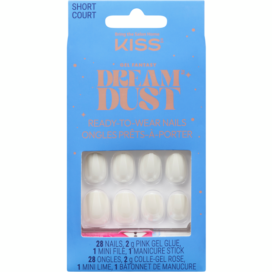 Kiss Gel Fantasy Dream Dust Ready-To-Wear Nails Short 1 ea, $14.99/1ea
