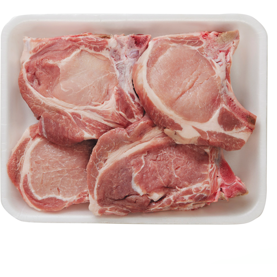 null Bone in Pork Rib End Chops, Club Pack $14.31/1kg $6.49/1lb