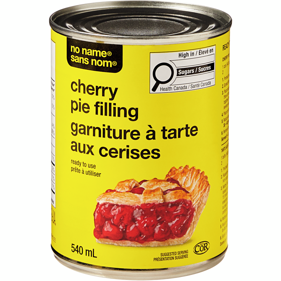 No Name Cherry Pie Filling 540 ml, $0.83/100ml