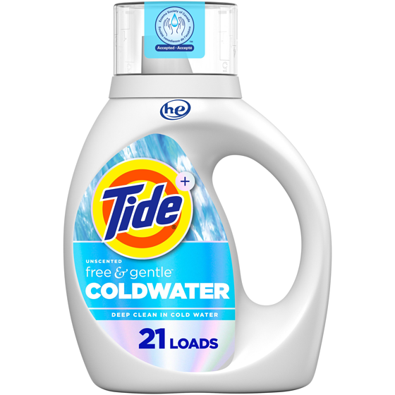 Tide Ultra Coldwater Liquid Laundry Detergent, Original Scent, 21 Loads, Laundry Detergent Liquid Formulated for Cold Water 887 ml, $0.56/100ml