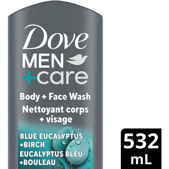 Dove Gel douche avec Relaxant Eucalyptus Bleu + Bouleau 532 ml, 1,41 $/100ml