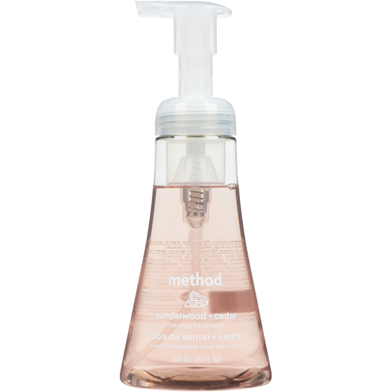 Method Foaming Hand Wash Sandalwood + Cedar 300 ml, $2.00/100ml