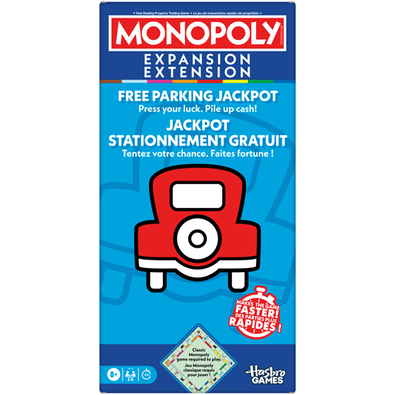 Hasbro Gaming Monopoly Free Parking Jackpot EXPANSION (Classic Monopoly Game Required to Play) 1 ea, $15.99/1ea