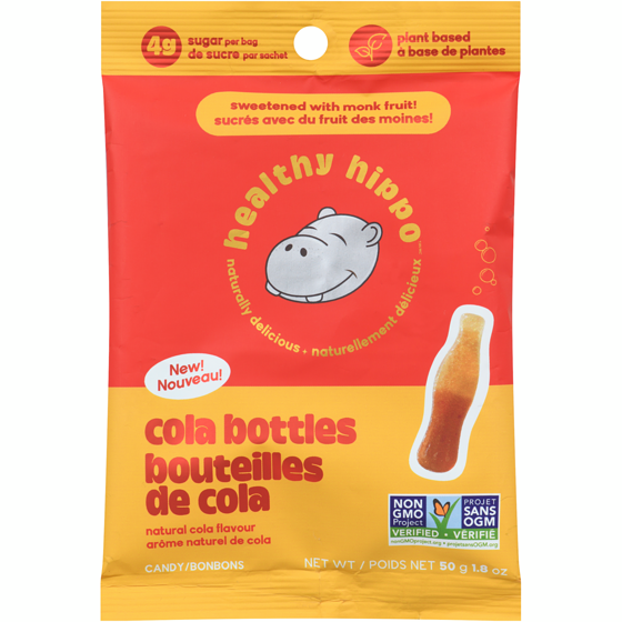healthy hippo Candy, Cola Bottles 50 g, $6.98/100g