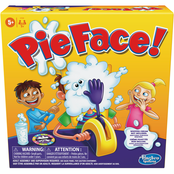 Hasbro Gaming Pie Face Game Whipped Cream Family Game Kids Ages 5 and Up 1 ea, $30.00/1ea