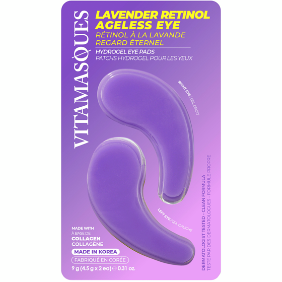 Vitamasques Lavender Retinol Hyrogel Eye Pads 1 ea, $5.99/1ea