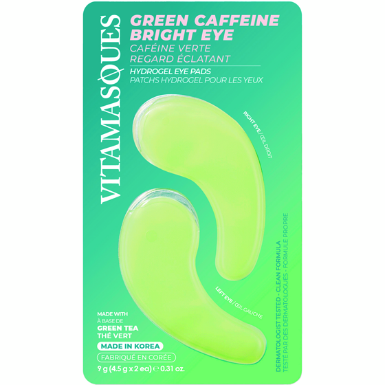 Vitamasques Bright Eye Hydrogel Eye Pads, Green Caffeine 1 ea, $4.99/1ea
