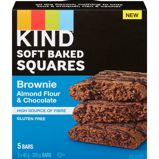 Kind Soft Baked Squares Brownie Almond Flour & Chocolate 200 g, $5.00/100g
