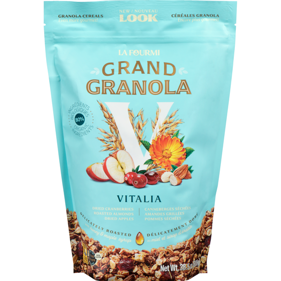 Fourmi Bionique Céréales granola vitalia 808 g, 1,52 $/100g