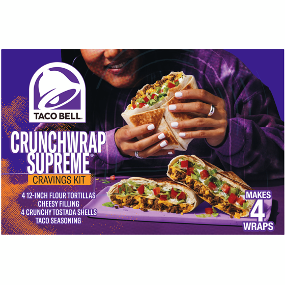 Taco Bell Trousse de fringales wrap croustillant suprême 642 g, 1,48 $/100g