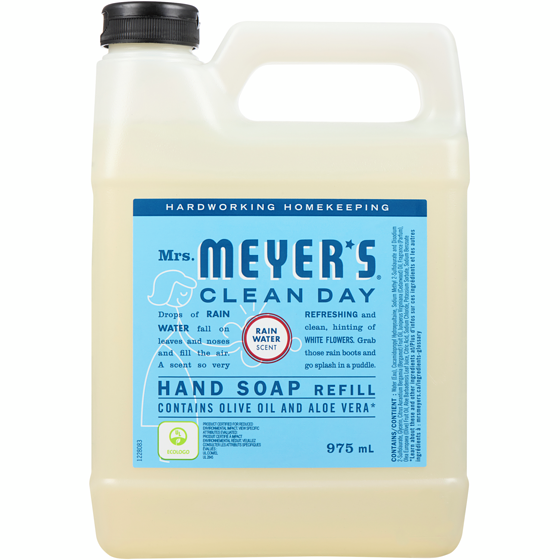 Mrs. Meyer's Clean Day Hand Soap Refill, Rain Water 975 ml, $1.43/100ml