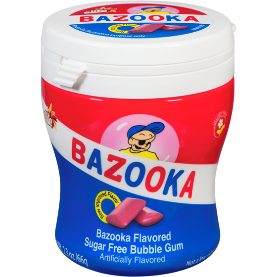 Elite Bazooka Flavored Sugar Free Bubble Gum 66 g, $9.83/100g