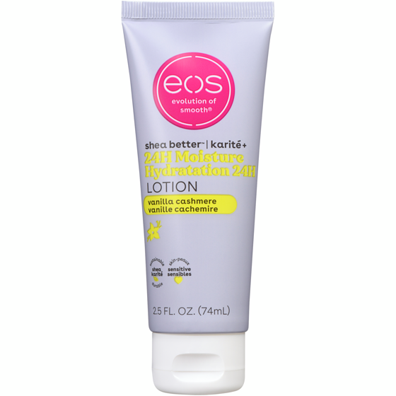 EOS Shea Better 24H Moisture Body Lotion, Vanilla Cashmere, Travel Size 74 ml, $10.81/100ml