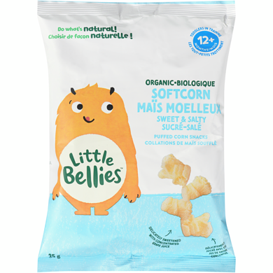 Little Bellies Puffed Corn Snacks Organic Softcorn Sweet & Salty 12+ Months 35 g, $11.40/100g