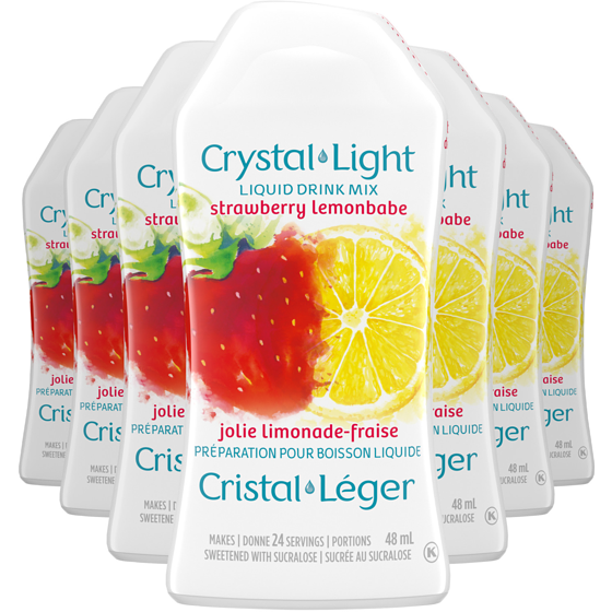 Crystal Light Préparation pour boisson liquide jolie limonade-fraise 48 ml, 7,27 $/100ml