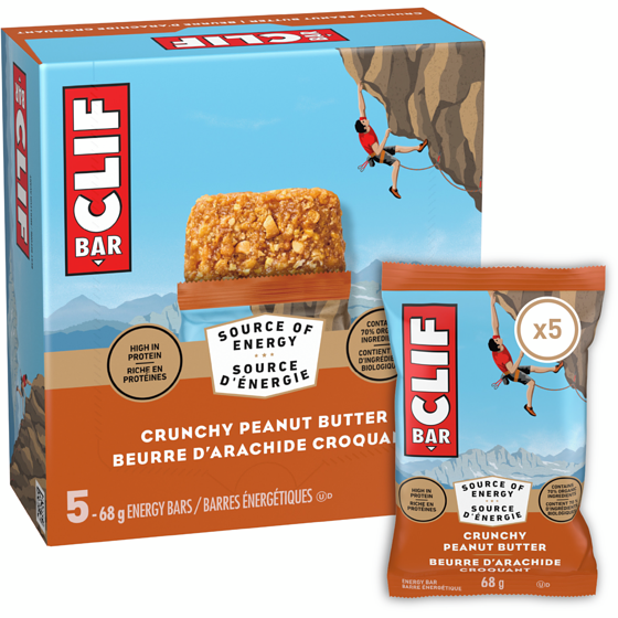CLIF Energy BarsCrunchy Peanut Butter, Granola Bar 5x68.0 g, $2.65/100g