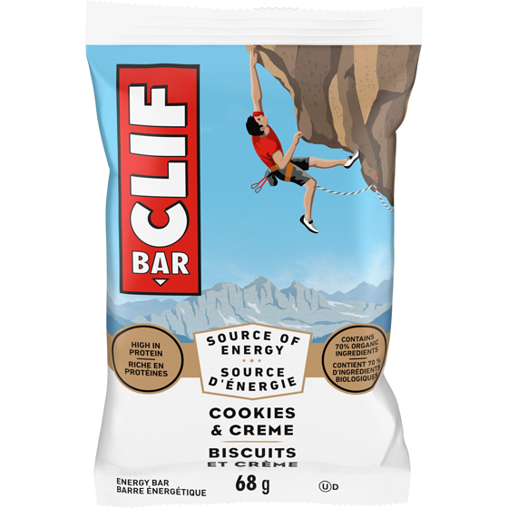CLIF BAR Energy Bars, Cookies & Crème Pack of 12 12x68.0 g, $3.68/100g
