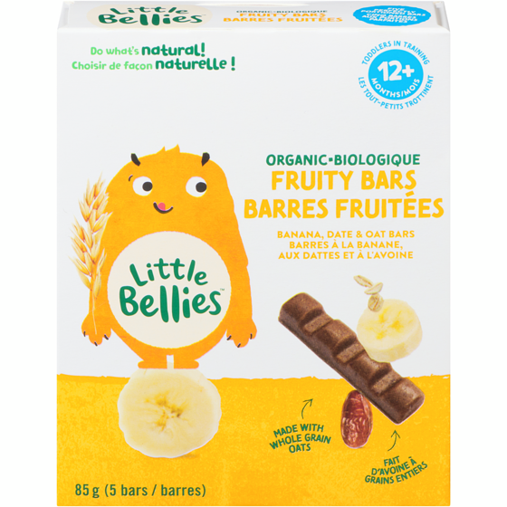 Little Bellies Fruity Bars Organic Banana, Date & Oat Bars 12+ Months 85 g, $5.87/100g