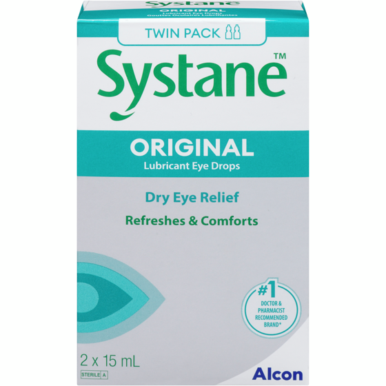 Systane Original Lubricant Eye Drops Twin Pack 30 ml, $64.97/100ml