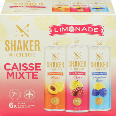 null Boisson de malt alcoolisée limonade caisse mixte (Pièce d’identité requise au moment du ramassage) 6x355.0 ml, 0,70 $/100ml