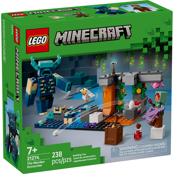 LEGO Minecraft The Warden Encounter, Ages 7+ 21274 1 ea, $25.00/1ea