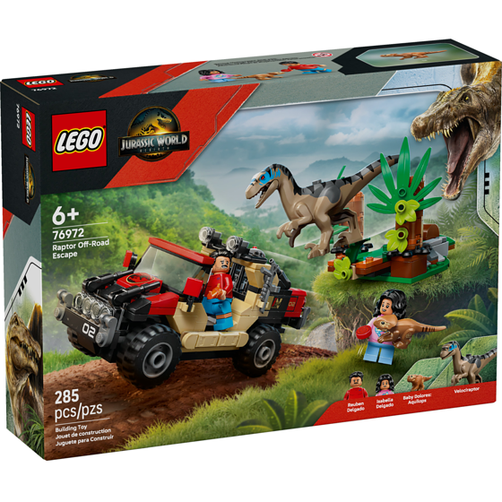 LEGO Jurassic World Raptor Off-Road Escape 76972 1 ea, $45.00/1ea