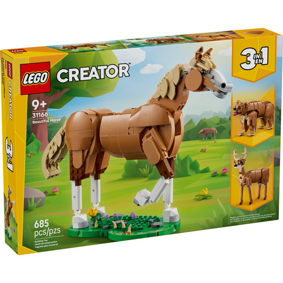 LEGO Creator 3 in 1 Beautiful Horse Building Toy 31166 1 ea, $65.00/1ea