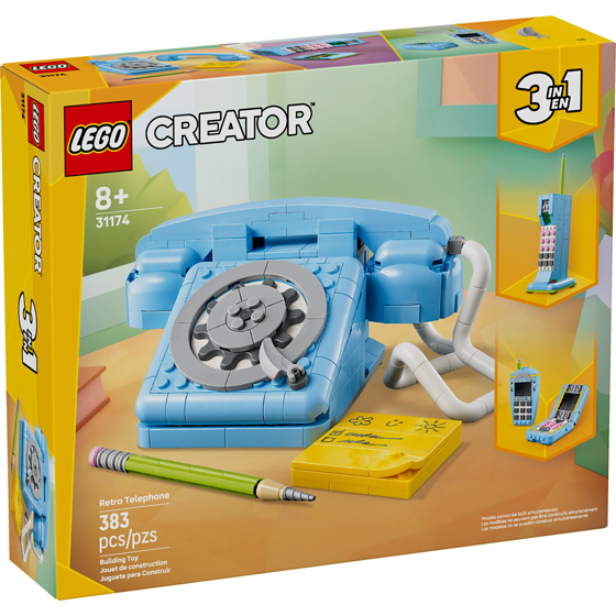 LEGO Creator 3 in 1 Retro Telephone Kids Toy 31174 1 ea, $40.00/1ea