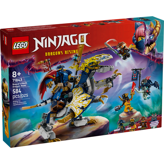 LEGO NINJAGO Rogue’s Mech Dragon Rider Kids Toy 71843 1 ea, $90.00/1ea
