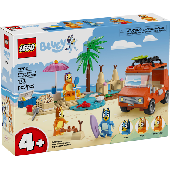 LEGO Bluey: Bluey’s Beach & Family Car Trip 11202 1 ea, $40.00/1ea
