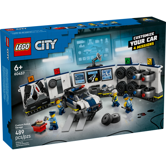 LEGO City Custom Police Car Garage Building Toy 60457 1 ea, $65.00/1ea