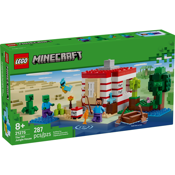 LEGO Minecraft The TNT Jungle House Building Set 21275 1 ea, $40.00/1ea