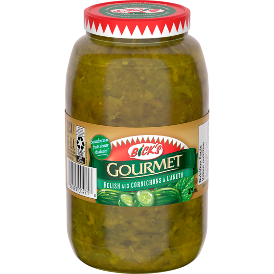 Bick’s Relish aux cornichons à l'aneth 375 ml, 1,14 $/100ml