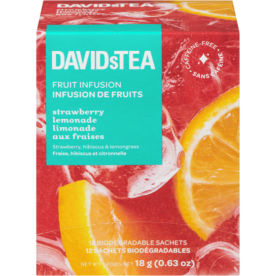 DAVIDsTEA Fruit Infusion Strawberry Lemonade 18 g, $61.06/100g