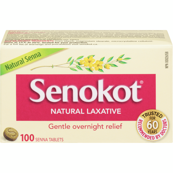 Senokot Natural Laxative 100 ea, $0.17/1ea