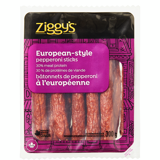 Ziggy's European-Style Pepperoni Sticks 300 g, $2.33/100g