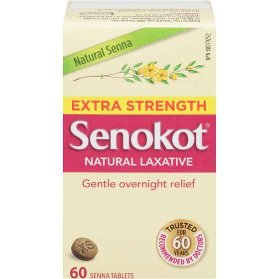 Senokot Natural Laxative Extra Strength 60 ea, $0.29/1ea
