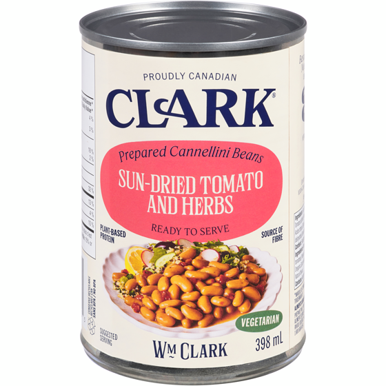 Clark Prepared Cannellini Beans Sun-Dried Tomato And Herbs 398 ml, $0.75/100ml