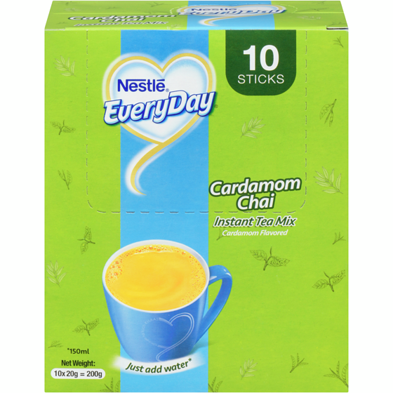 Nestlé Everyday Instant Tea Mix Cardamom Chai Cardamom Flavored 200 g, $4.00/100g